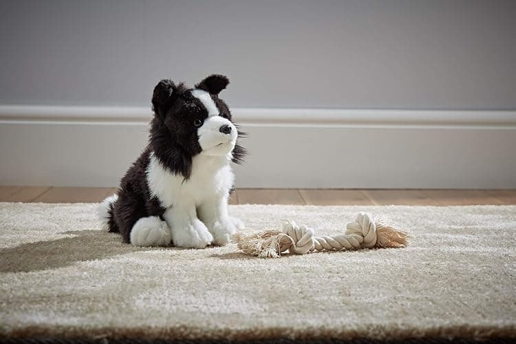 Living Nature Border Collie, Realistic Soft Cuddly Dog Toy, Naturli Eco-Friendly Plush, 20cm thumbnail 2