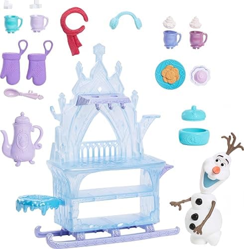Mattel Disney Frozen Olaf Doll & Accessories, Treat Sled Playset with Cart, Food & More Inspired by Frozen: Winter Festival thumbnail 4