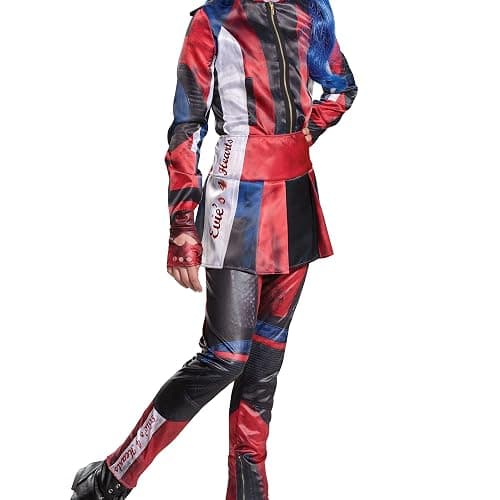 Evie Descendants 3 Deluxe Girls Costume, Official Disney Descendants Costume Jumpsuit thumbnail 3