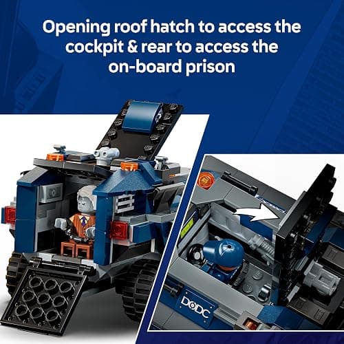 LEGO | Marvel Spider-Man Prison Transport Chase - Superhero Toy w/Armoured Car & 4 Minifigures incl. Tombstone & Tarantula - Gift for 8+ Year Old Boys & Movie Fans - 76349 thumbnail 4