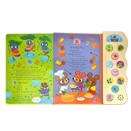 ABC & 123 Learning Songs: Interactive Children's Sound Book (11 Button Sound) thumbnail 5