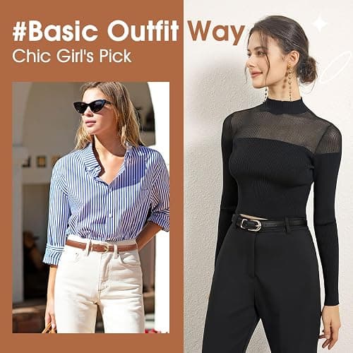 JASGOOD 2 Pack Womens Skinny Leather Belt Ladies Thin Faux Leather Belt with Gold/Silver Buckle for Jeans Dress Pants thumbnail 3