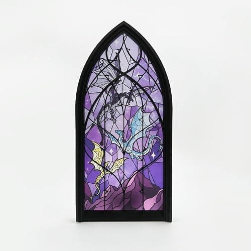 TwoDays 4th Wing Inspired Book Nook – Fantasy Dragon Merch Bookshelf Decor for Book Lovers, Gifts for Bookish Collectors Library (Black) thumbnail 4