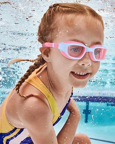 Zeligerstar Kids Swimming Goggles, Swimming Goggles for Kids 6-14, Anti Fog, UV Protection, No Leaking Wide Vision for Boys Girls thumbnail 7