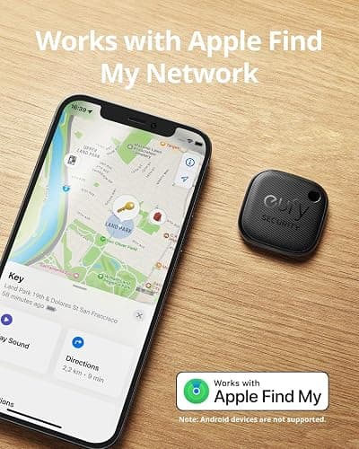 eufy Security by Anker SmartTrack Link (Black, 2-Pack), Android not Supported, Works with Apple Find My (iOS only), Key Finder, Bluetooth Tracker for Earbuds and Luggage, Phone Finder, Water Resistant thumbnail 3