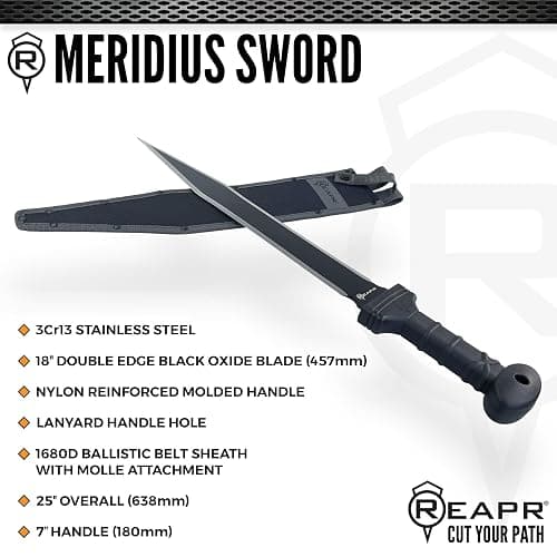 REAPR Full-Tang Sword, Ergonomic Handle, and Nylon Sheath thumbnail 2