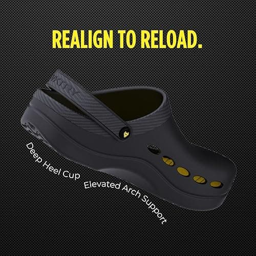 VKTRY Performance Recovery Clogs – Cushioned EVA with Carbon Fiber Stability | Rocker Sole, Ventilated Comfort, Deep Heel Cup, Slip-Resistant Grip, Removable Strap thumbnail 3
