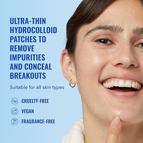 Good Molecules Pimple Patches 60 Pack - Ultra-Thin Hydrocolloid Acne Patches To Conceal Breakouts, Blackheads, and Blemishes - Acne Spot Treatment, Skin Care For Face thumbnail 2