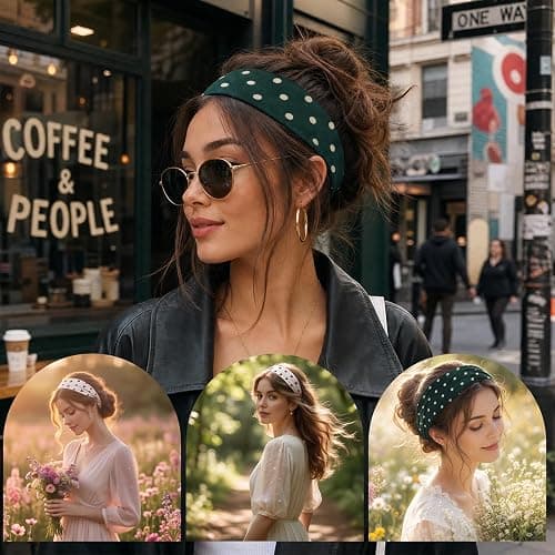 8PCS Summer-Exclusive Non Slip Sports Elastic Soft Running Fashion Headbands Absorb Sweat for Women & Men Working Out, Travel thumbnail 7