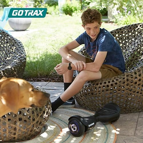 Gotrax Hoverboard with 6.5" LED Wheels & Headlight, Max 4/5 Miles Range, 6.2mph Power by Dual Brushless Motor, UL2272 Certified and 50.4Wh/65.52Wh Battery Self Balancing Scooters for 44-176lbs Kids thumbnail 4