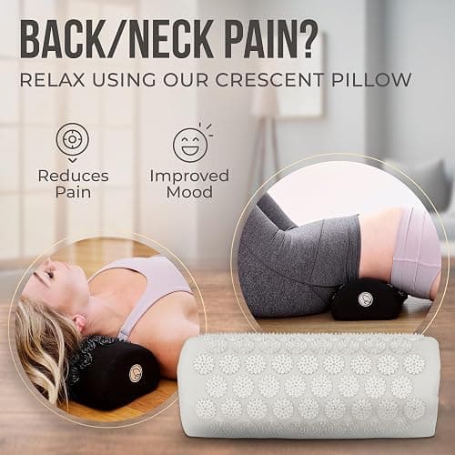 Acupressure Mat and Pillow Set with Mini Pad – Full Body Pain Relief | Mini pad targets hard-to-reach areas like feet, hands and neck for precise pressure relief thumbnail 3