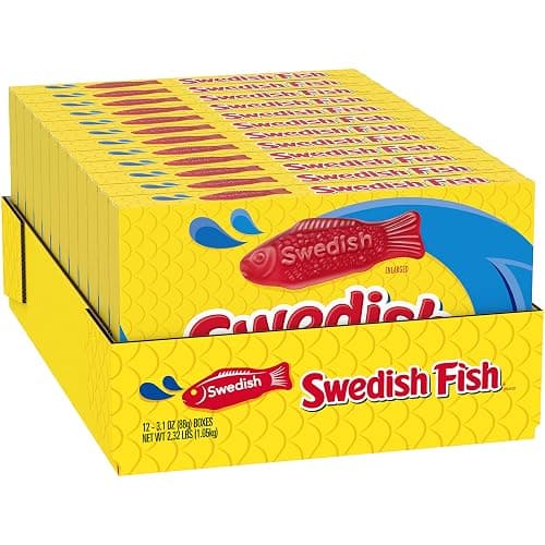 SWEDISH FISH Soft & Chewy Candy, Bulk Candy, 12 - 3.1 oz Boxes thumbnail 12