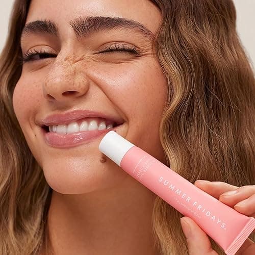 Summer Fridays Tinted Lip Butter Balm - Conditioning Vegan Lip Balm for Instant Moisture, Shine & Hydration - Sheer-Tinted, Soothing Skincare - Pink Sugar (.5 Oz) thumbnail 5
