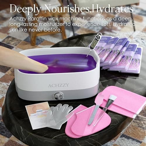 Achzzy Paraffin Wax Machine for Hands and Feet, 4000ml Paraffin Bath, Paraffin Wax Warmer with Refills, Nourishing and Moisturizing, Professional-Grade Spa Treatment for Soft and Smooth Skin thumbnail 4