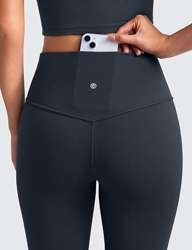 CRZ YOGA Butterluxe Flare Leggings 29"/30.5"/32"/33.5" - High Waist Bootcut Wide Leg Lounge Womens Yoga Pants with Pocket thumbnail 5