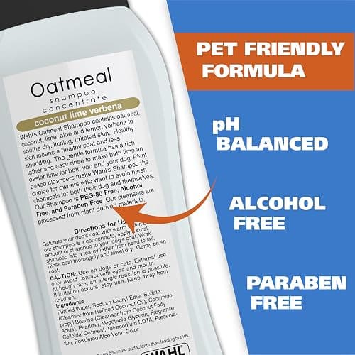 Wahl USA Dry Skin & Itch Relief Pet Shampoo for Dogs – Oatmeal Formula with Coconut Lime Verbena Scent & Pet Friendly Formula, 24 Oz - Model 820004A thumbnail 6