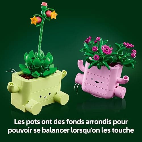 LEGO Botanicals Petites Plantes Dansantes - Set de Fleurs Artificielles - 2 Fausses Plantes & 2 Pots Couleur Pastel pour Décoration de Chambre - Idée de Cadeau DIY pour Fille dès 9 ans ou Adulte 11506 thumbnail 5