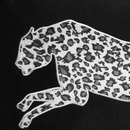Juicy Couture Reversible Velvet Cheetah Pillow, 14" x 24" Decorative Pillow, Black thumbnail 4