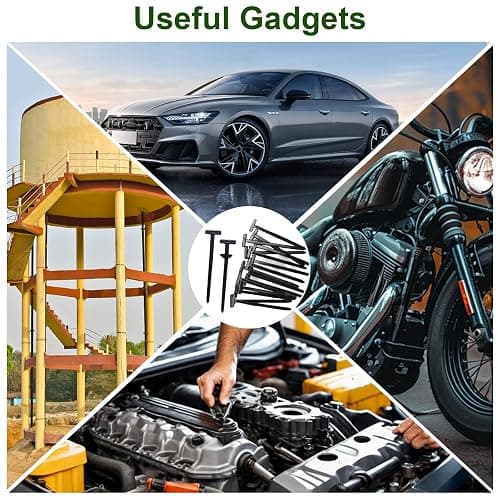 200PCS Nylon Universal Cable Tie Buckle, Zip Ties Heavy Duty with Pin & Button Design, Car Daily Repair, Applicable Toengine Lower Guard Plates, Fender Linings, Fenders, Trunkclips (200) thumbnail 5