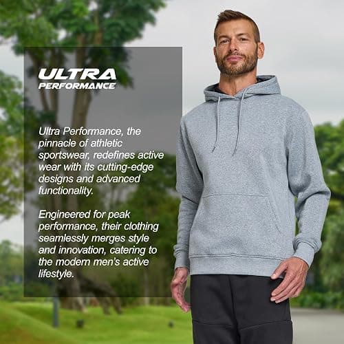 Ultra Performance Mens Pullover Sweatshirt Hoodies Men’s Fleece Hoodie Sweatshirts Casual Lightweight Active Hoodie’s for Men thumbnail 7