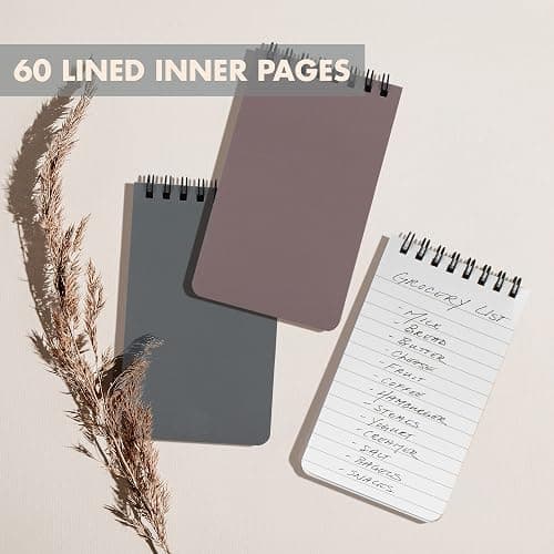 ZICOTO Aesthetic Pocket Notebooks Set Of 8 - Small 3x5 Spiral Notepads With Lined Pages - The Perfect Little Mini Note Pads to Stay Organized and Boost Productivity at Work or School thumbnail 7