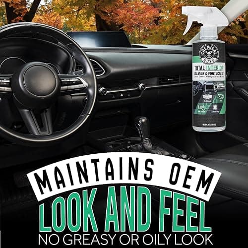 Chemical Guys, Total Interior Cleaner & Protectant, New Car Scent, 16 oz | One detailing spray cleans leather, vinyl, plastic, rubber, glass, dashboards, seats and trim, streak-free, no greasy shine thumbnail 6