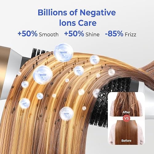 UMIGA Air Styler Set Magic Styler, Hair Styler 5 in 1, Hair Dryer Brush with Curl, Straighten, Volumise, Smooth and Hairdryer Brushes for Styling, Hot Hair Styler thumbnail 6