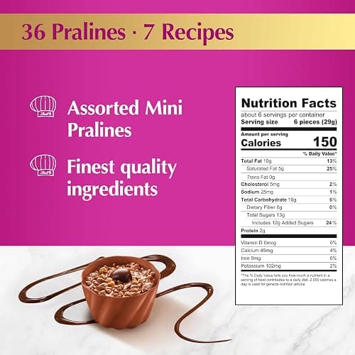 Lindt Mini Pralines, Assorted Chocolate Candy Pralines With Premium Filling, Great For Gift Giving, 6.2 oz. Gift Box thumbnail 2