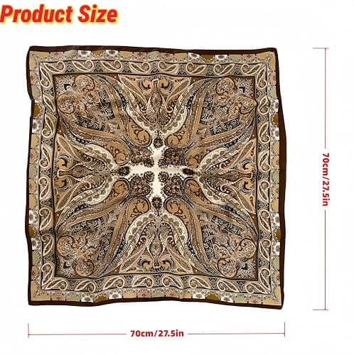 Satin Head Scarf Silk Like Hair Scarf Stain Bandana For Women Hair Scarves Accessories Lightweight Fashion Wrap Neck Silk thumbnail 2
