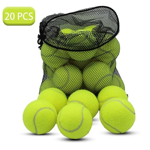 SHYUJAJIE Tennis Balls, 20 Pack Training Tennis Balls,High Elasticity Practice Tennis for Beginner, Exercise Playing Balls for Pet Dog thumbnail 2