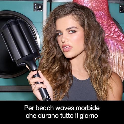 ghd Wave Triple Barrel Waver in Nero - Per Onde Morbide e Naturali Effetto Beach Waves Che Durano Tutto il Giorno - Per Tutti i Tipi di Capelli - (Spina EU) thumbnail 5