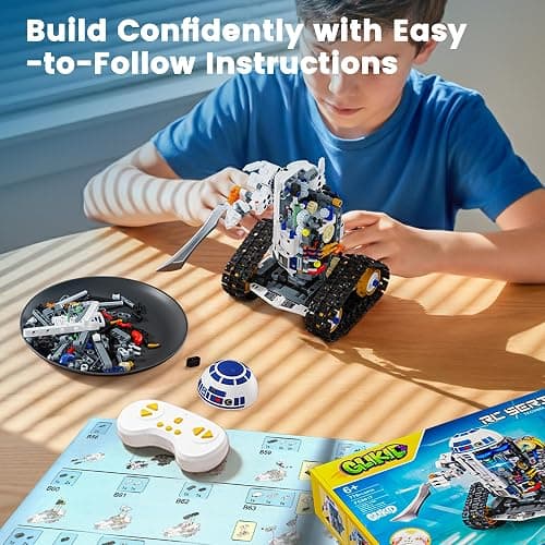 Glikid STEM RC Robot Building Kit - 3 in 1 APP & Remote Control Robotics for Kids Ages 8-12, DIY Educational Toy Programming & Science Project Kit, Birthday Gifts for Boys Girls thumbnail 7