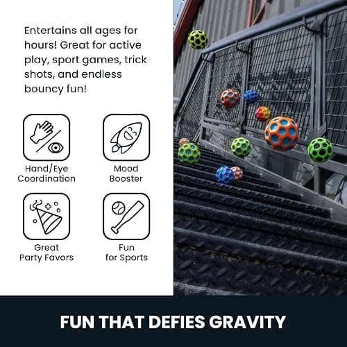 Waboba Gradient Moon Ball 2 Pack - Super Bouncy Wall Balls for Kids and Teens - Outdoor Sports Toy Gift - Rainbow & Undersea thumbnail 5