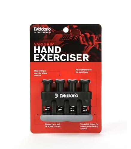 D’Addario Varigrip Hand Exerciser–Improve Dexterity and Strength in Fingers, Hands, Forearms- Adjust Tension Per Finger– Simulated Strings Help Develop Calluses- Comfortable Conditioning thumbnail 8