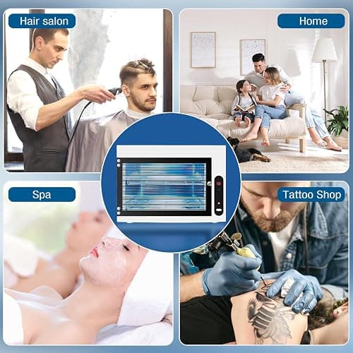 BRBLUERISE Nail Tool Cleaning Machine 17L Big Capacity UV Sanitizer Cabinet Salon Equipment for Spa Beauty Home Metal Tools thumbnail 9