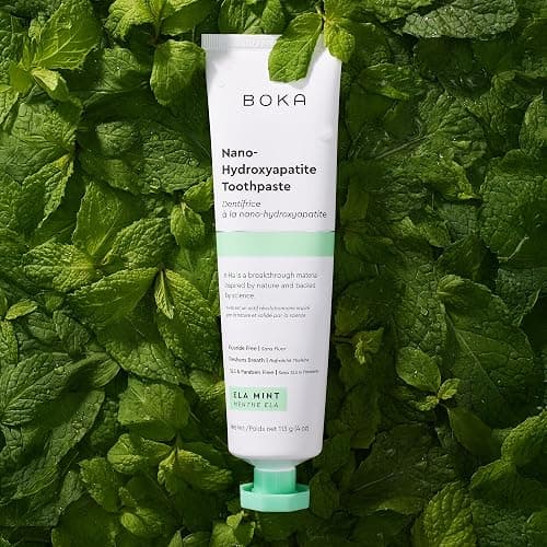 Boka Fluoride Free Toothpaste, Nano Hydroxyapatite Toothpaste, Appropriate for Sensitive Teeth - for Adult, Kids Oral Care - Ela Mint Flavor, 4 Fl Oz 1Pk US Manufactured thumbnail 2