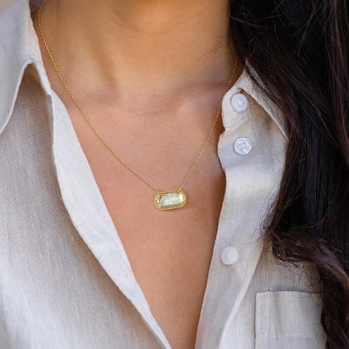 A Golden Cloud Birthstone Necklace for Women 14k Gold Plated Preppy Oval Stone Necklaces Trendy Zircon Pendant Necklaces Birthday Gifts for Women Mom Wife Friends thumbnail 2