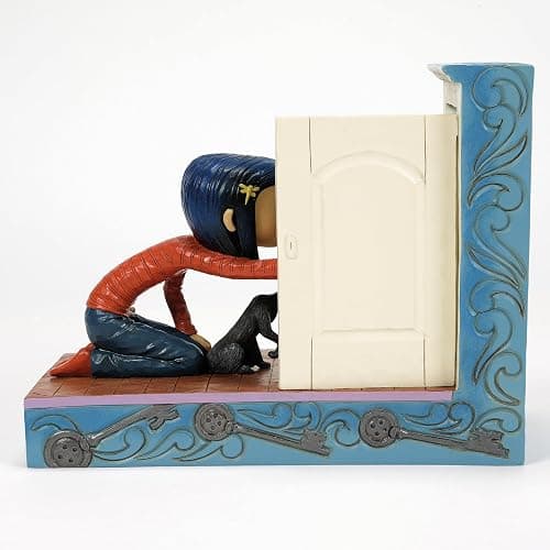 Enesco Coraline by Jim Shore Kneeling Down to Hidden Door Lit Figurine, 5.12 Inch, Multicolor thumbnail 3