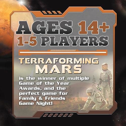 Terraforming Mars Board Game-Award Winning Strategic Space Adventure Game for Family Game Night, Competitive Play&High Replay Value-Adults, Cardboard,Teens&lovers of Board Games by Stronghold Games  - Terraforming Mars (Full Game) thumbnail 2