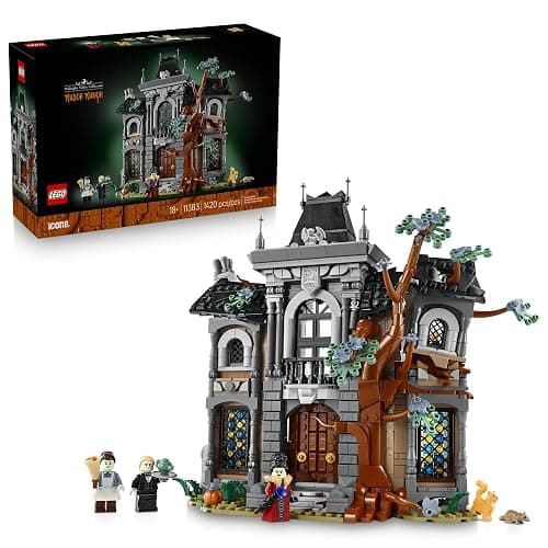 LEGO Icons Mayor Manor 11383 | Building Set for Adults, Ages 18+, Halloween Decor & Craft, Relaxation Activity, 1420 pieces, Gift for Men & Women - Image 1