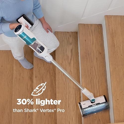 Shark Clean & Empty Cordless Stick Vacuum – Lightweight Cordless Vacuum with HEPA Filter, Portable, Rechargeable, Auto-Empty System, Stick Vacuum for Pet Hair, Carpets & Hardfloor, White, BU3521 - Crevice Tool + Pet Multi-Tool thumbnail 3