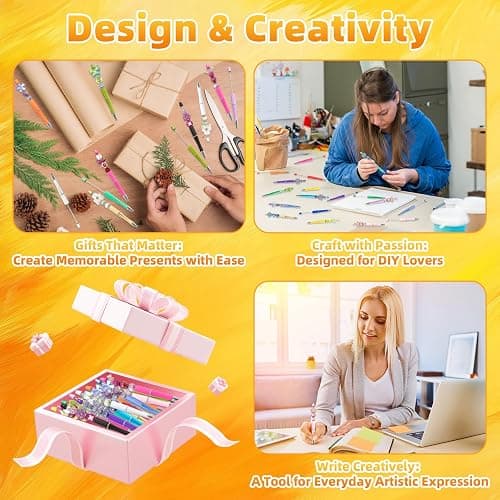 Aolipuyet 210 Pieces DIY Beadable Pen Bulk Kit – 70PCS Ballpoint Pen with Refills & Bags – Beads Pens Supplies, Beaded Pens for DIY Crafting (Beads Not Included) – Office Supplies (Colorful) thumbnail 6