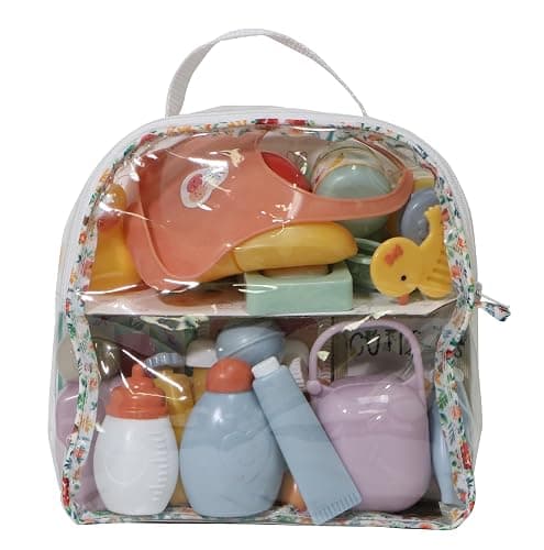 JC Toys Baby Doll Nursery 20 Piece Accessory Bag Berenguer Boutique! | Fitst Most Dolls | Nursery Accessories |Ages 2+ - Image 1