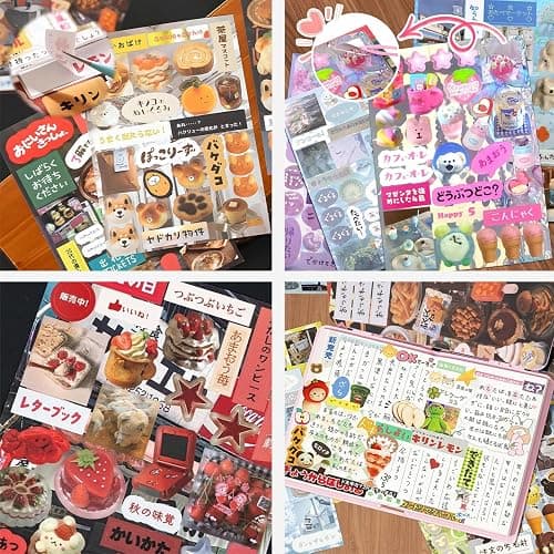 Japanese Manga Style Sticker Book, 45 Sheets Romantic Memory Series with 800+ Cute Designs, ‌Japanese Aesthetic Stickers for DIY Scrapbooking Journaling Diary Notebooks thumbnail 5