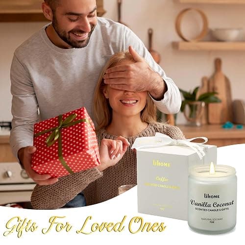 Candles Gifts for Women - Natural Soy Wax Candle for Home Scented Perfect for Christmas, Birthday, Mother's Day, Vanilla Coconut Candles thumbnail 6