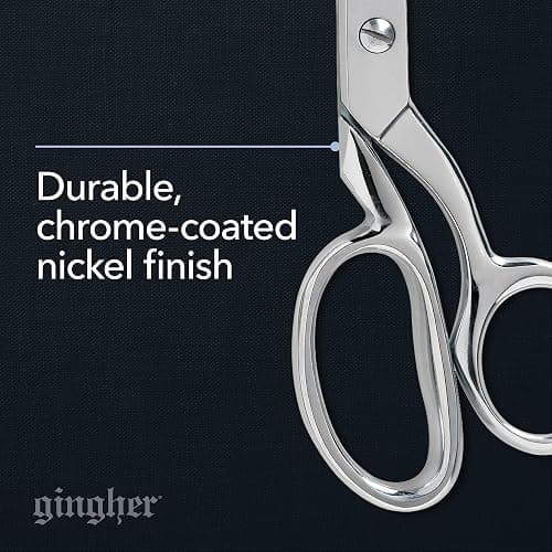 Gingher Dressmaker's Fabric Scissors, 8" Stainless Steel Shears, Sharp Knife Edge Steel Sewing Shears with Protective Sheath for Fabric Cutting and Tailoring thumbnail 3