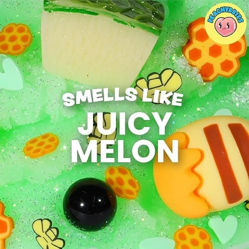 Peachybbies Honeydew Boba Slush Slime, Made in USA Premium, 100% Authentic, 7 oz. ICEE, Scented for Kids, ASMR, Fidget Toys thumbnail 4