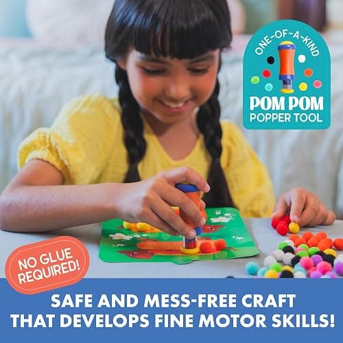 Educational Insights Pom Pom Craft Kit, Arts & Crafts Sets and Supplies for Kids Ages 5+ thumbnail 5