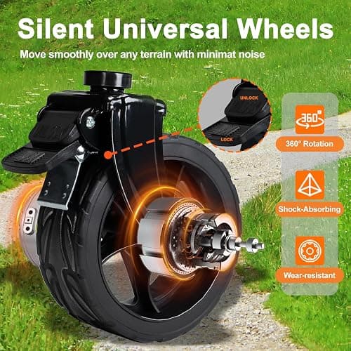 Collapsible Wagon Cart with Wheels Foldable, Folding Wagon Cart with All Terrain Wheel, Large Grocery Carts On Wheels, Heavy Duty Utility Wagons for Shopping Beach Sports Fishing Camping, 110L, Black thumbnail 5