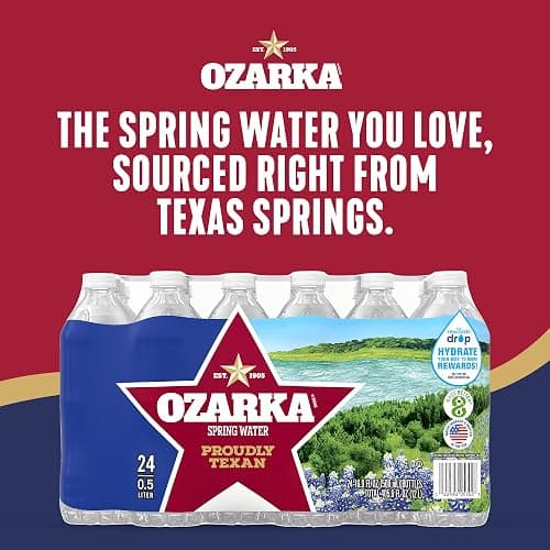 Ozarka Texas Spring Water Bottles - Still Bottled Water Enhanced with Naturally Occurring Minerals for a Crisp Taste, Daily Hydration for Home, Office & Travel, 16.9 Oz (24-Pack) thumbnail 2